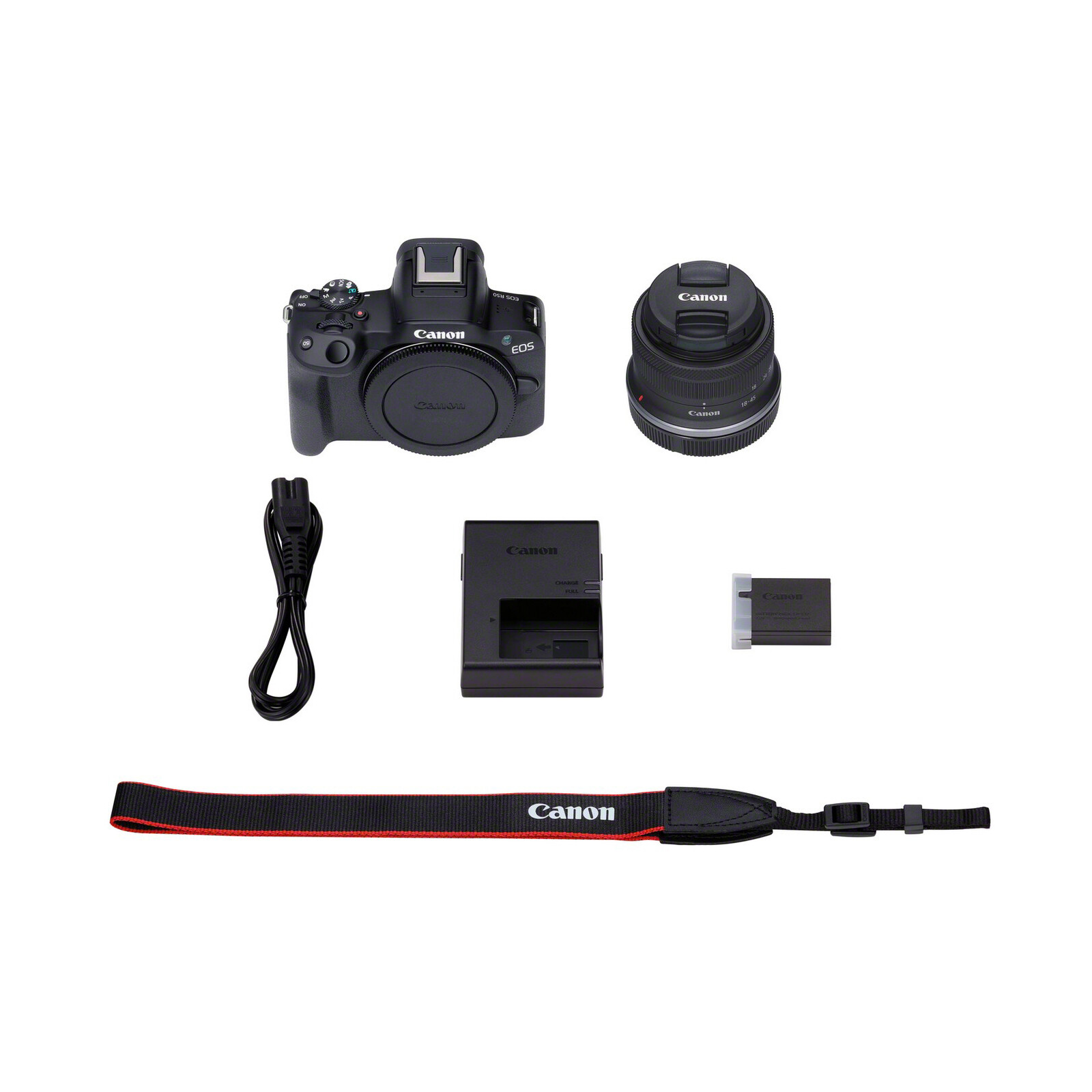 Canon EOS R50 schwarz  + RF-S 18-45 IS STM