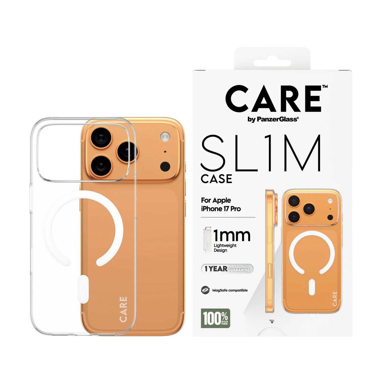 PanzerGlass CARE SL1M Case m.MagSafe iPhone 17 Pro Clear