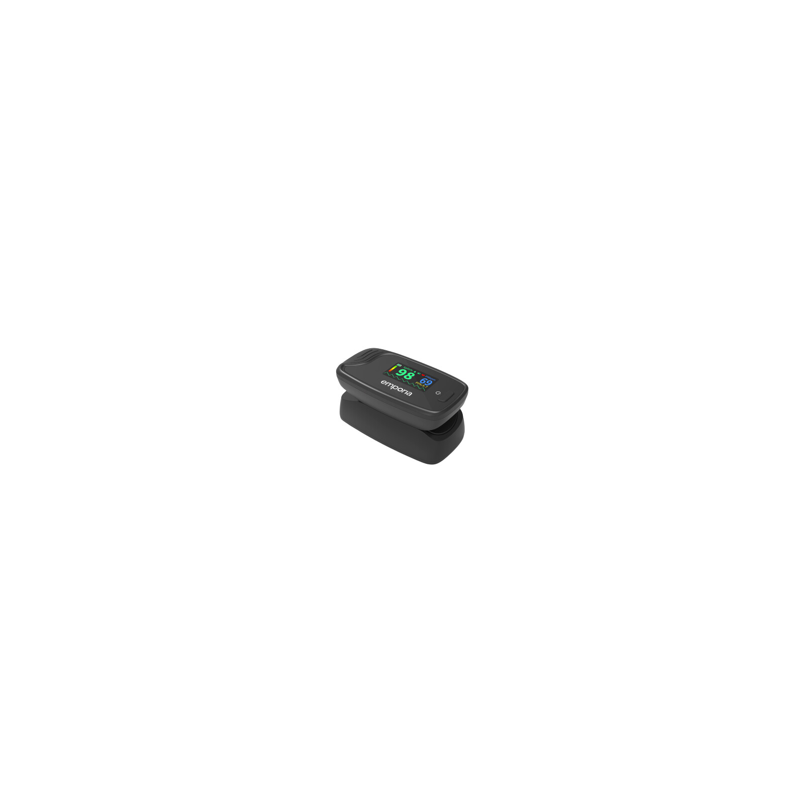 Emporia Fingerclip-Pulsoximeter mit OLED-Farbdisplay EMP 2