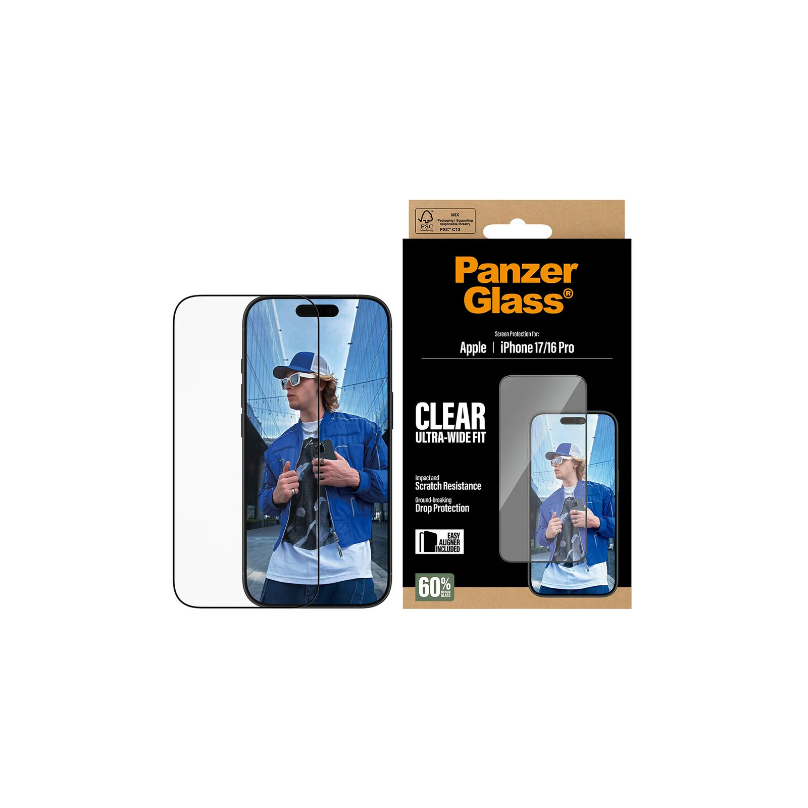 PanzerGlass Screen Protector Apple iPhone 17/iPhone 16 Pro