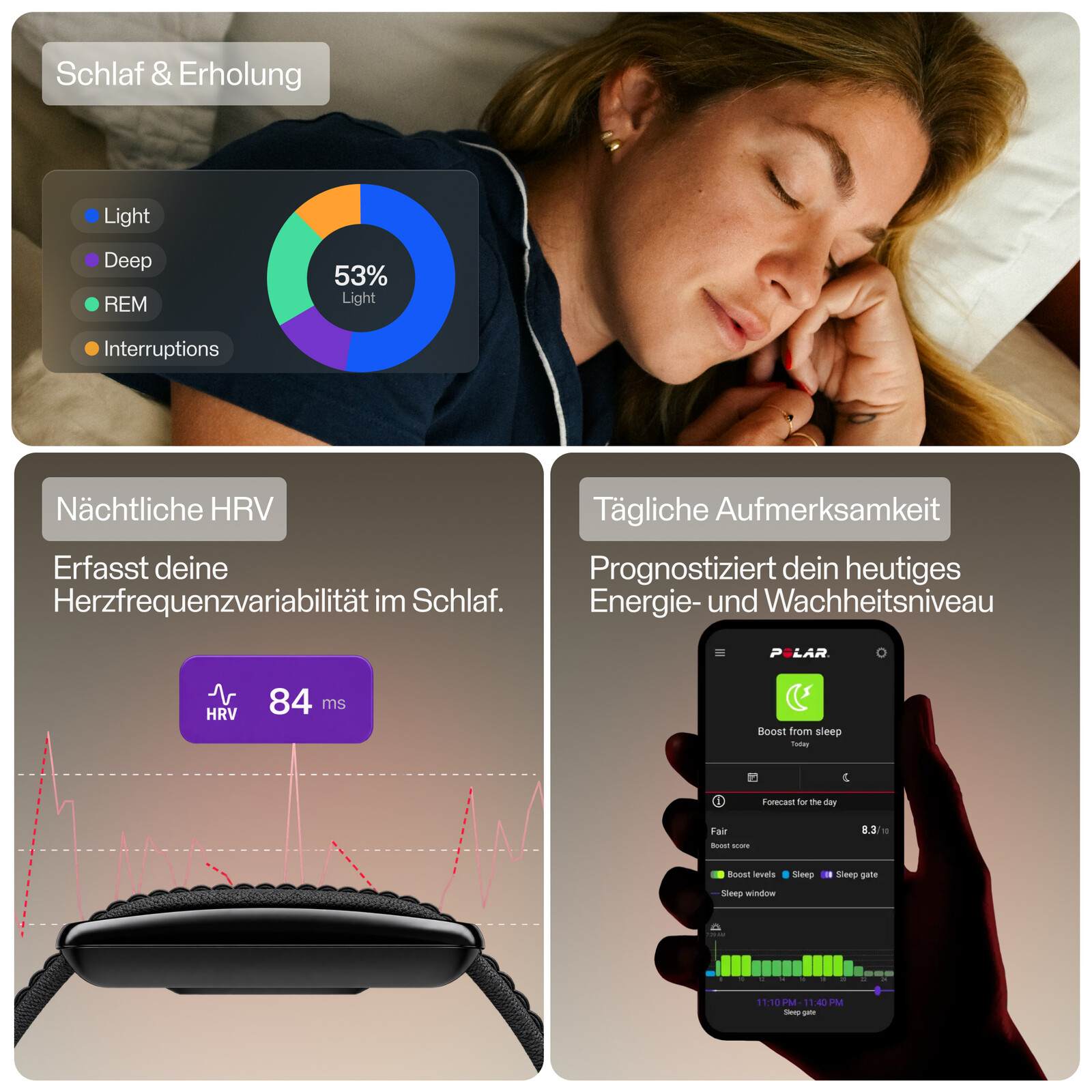 Polar Loop Gen2 Silikon Black/Red S-M
