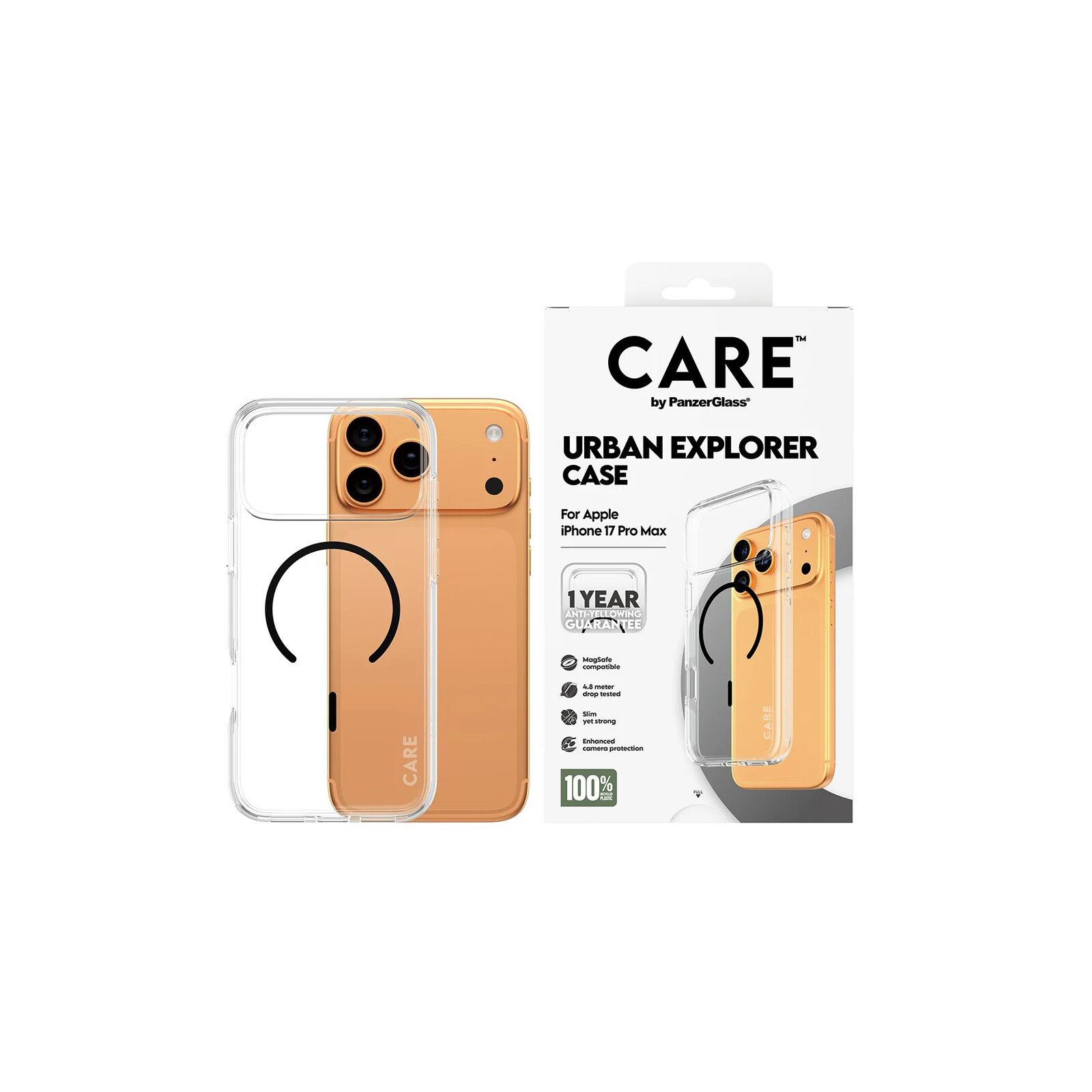 PanzerGlass CARE Flagship Case Clear Apple iPhone 17 Pro Max