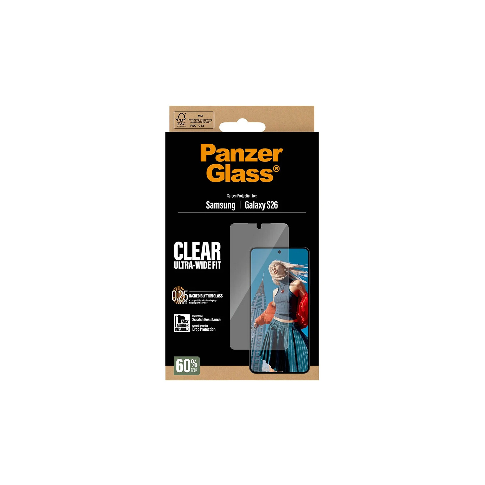 PanzerGlass Glas Samsung Galaxy S26 Ultra-Wide-Fit w. EasyAligner