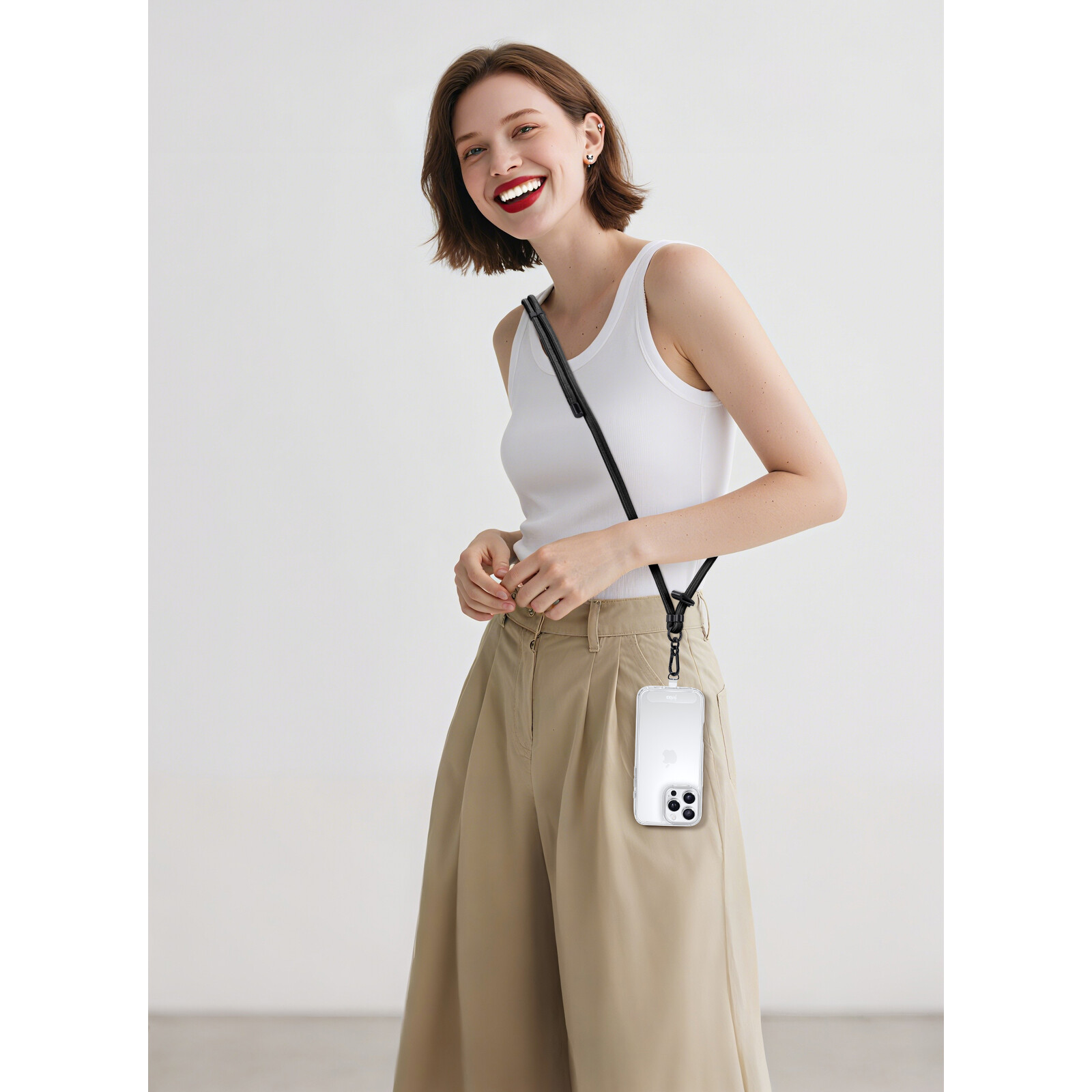 Felixx Smartphone-Lanyard Nylon black - LANG bis 90cm
