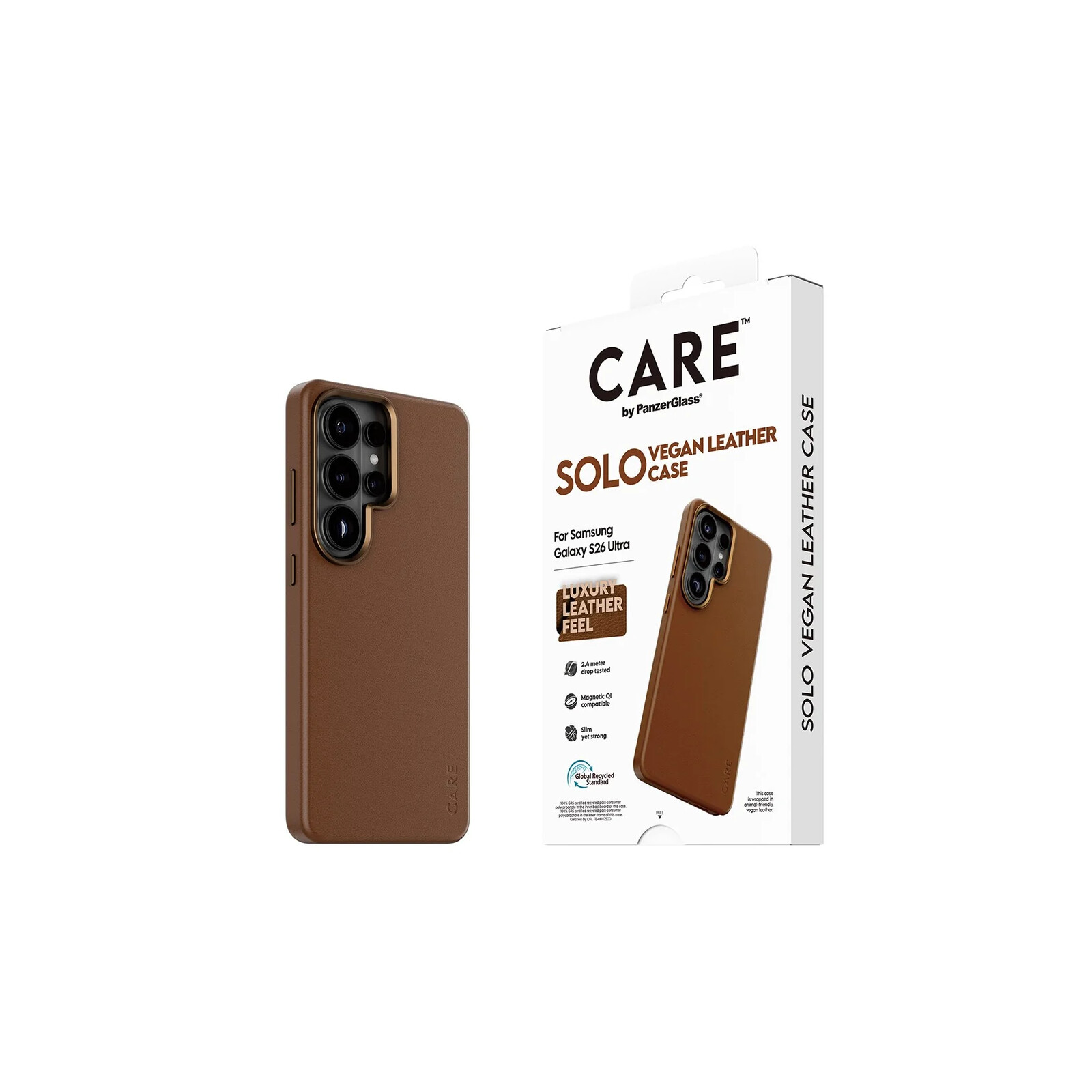 PanzerGlass Care SOLO Case Samsung Galaxy S26 Ultra Brown