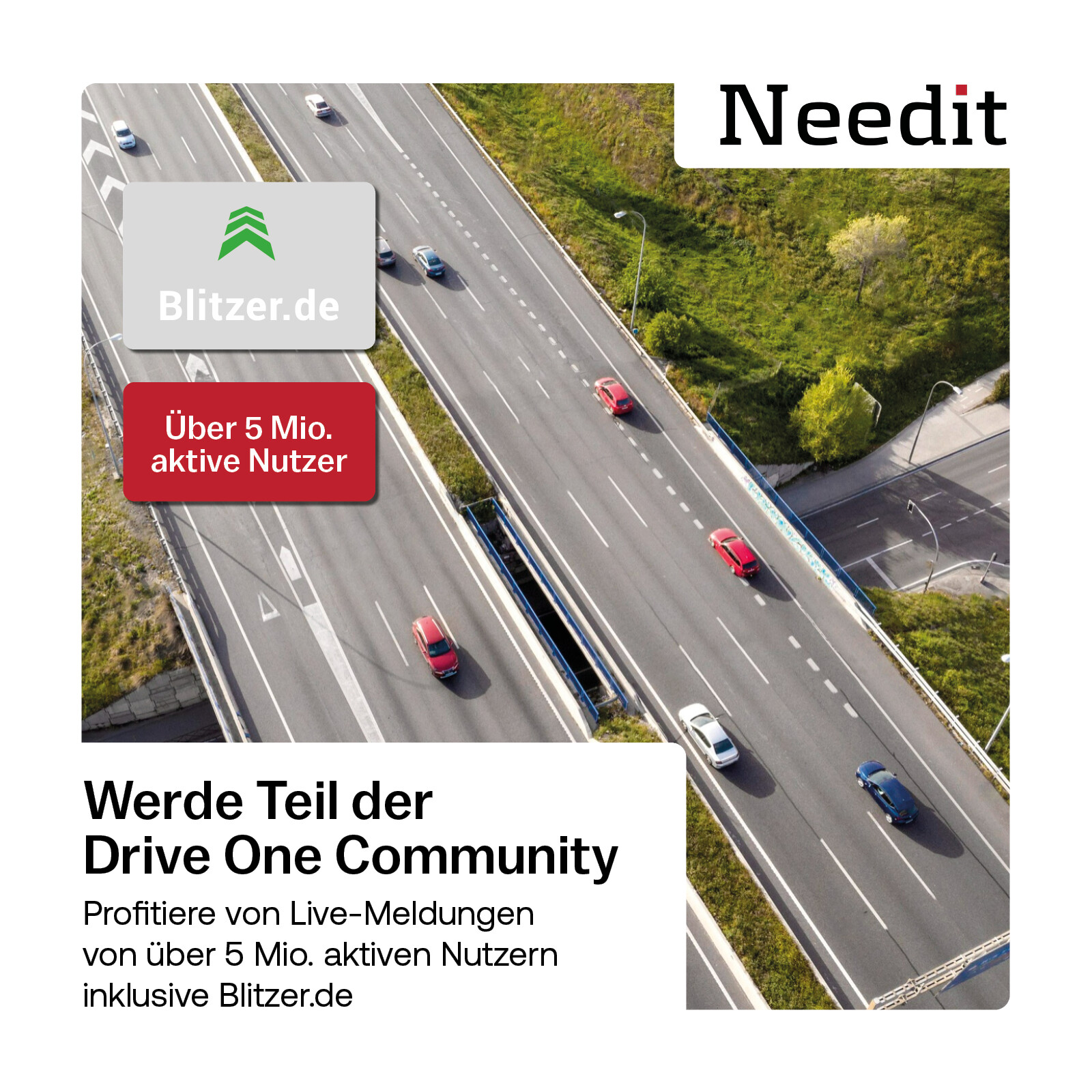 Needit Drive One Gefahren-/Verkehrswarner