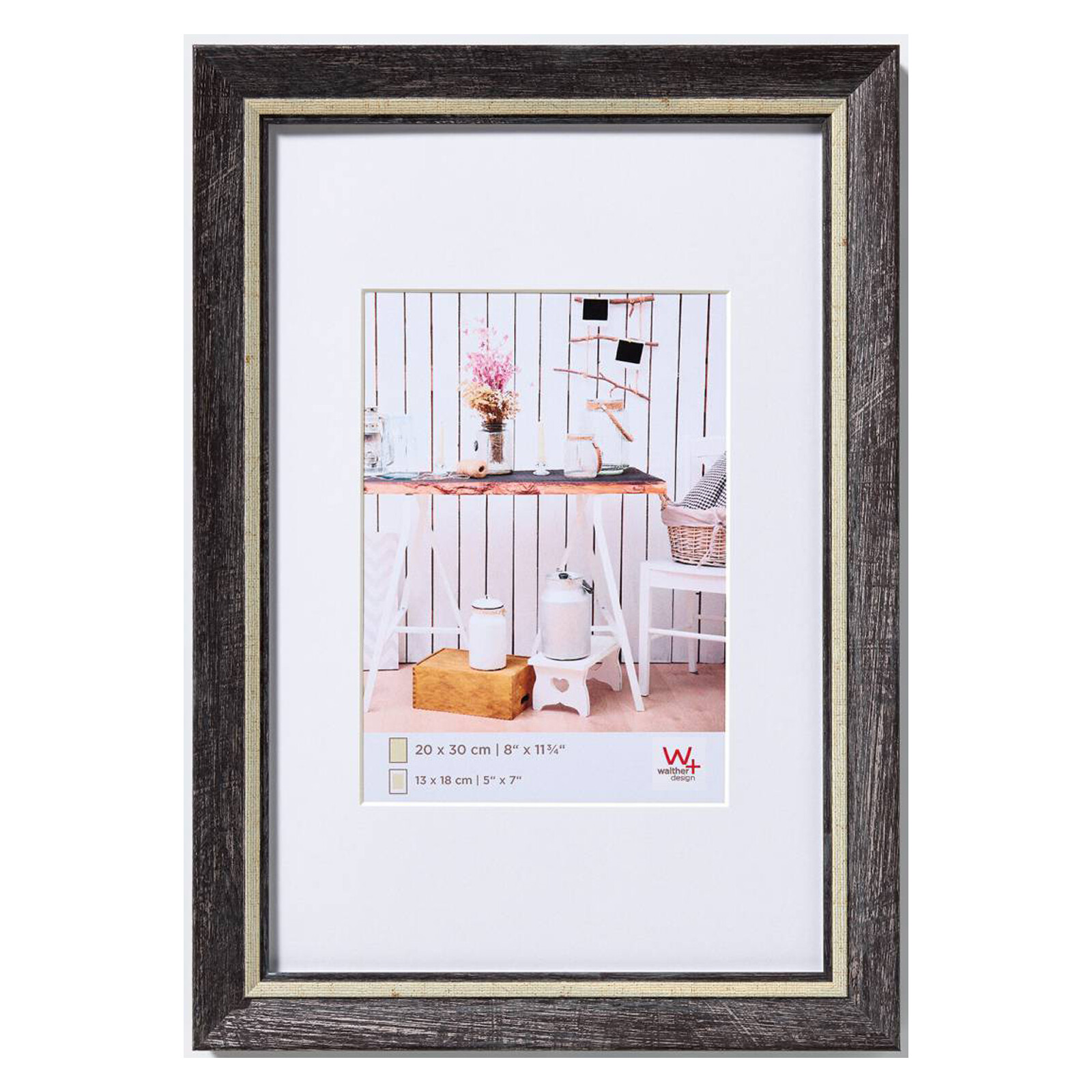 Bilderrahmen Chalet 15x20cm Kunststoff schwarz