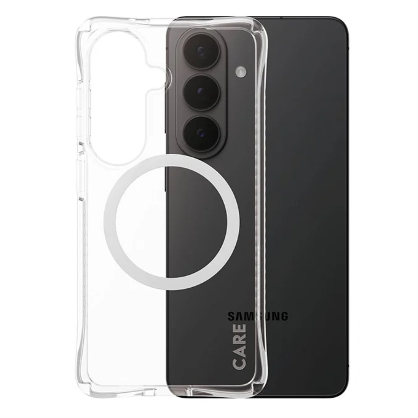 PanzerGlass Care Samba Case Clear w.White Qi Samsung Galaxy S26