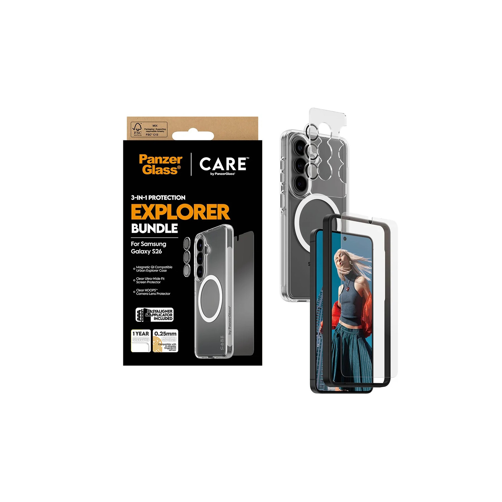 PanzerGlass Care Urban 3 in 1 Bundle Samsung Galaxy S26