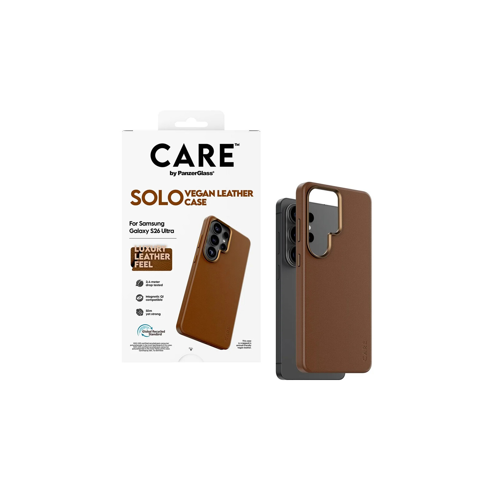 PanzerGlass Care SOLO Case Samsung Galaxy S26 Ultra Brown