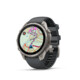 Garmin Fenix 9 Pro inReach 47mm Titan Silikonarmband Graphit/Schwarz
