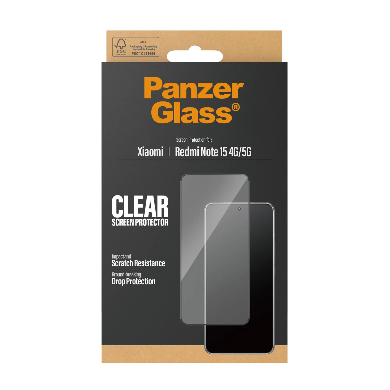 PanzerGlass Glas Ultra-Wide Fit Xiaomi Redmi Note 15 4G/5G