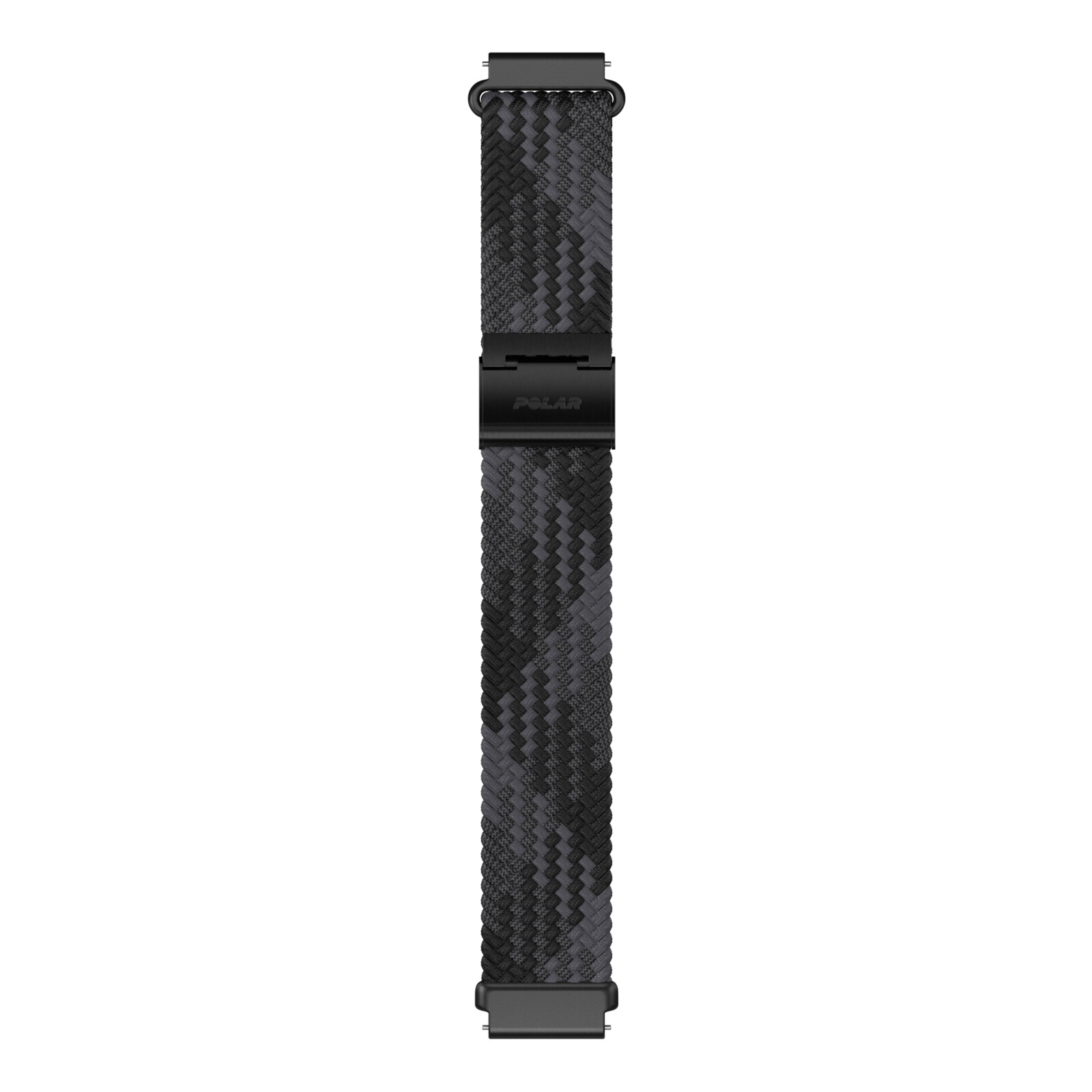 Polar Wechselband 20mm geflochten Garn schwarz S-L