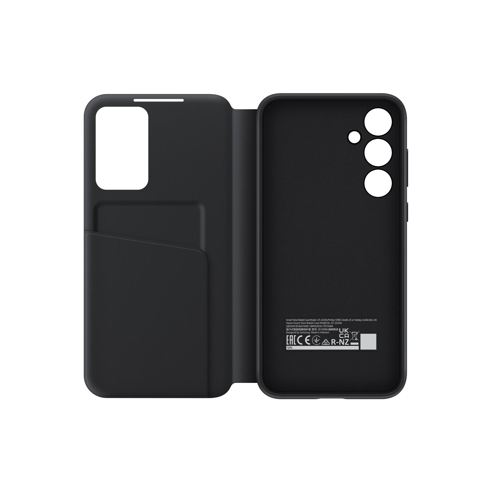 Samsung Galaxy A35 Smart View Wallet Case Black