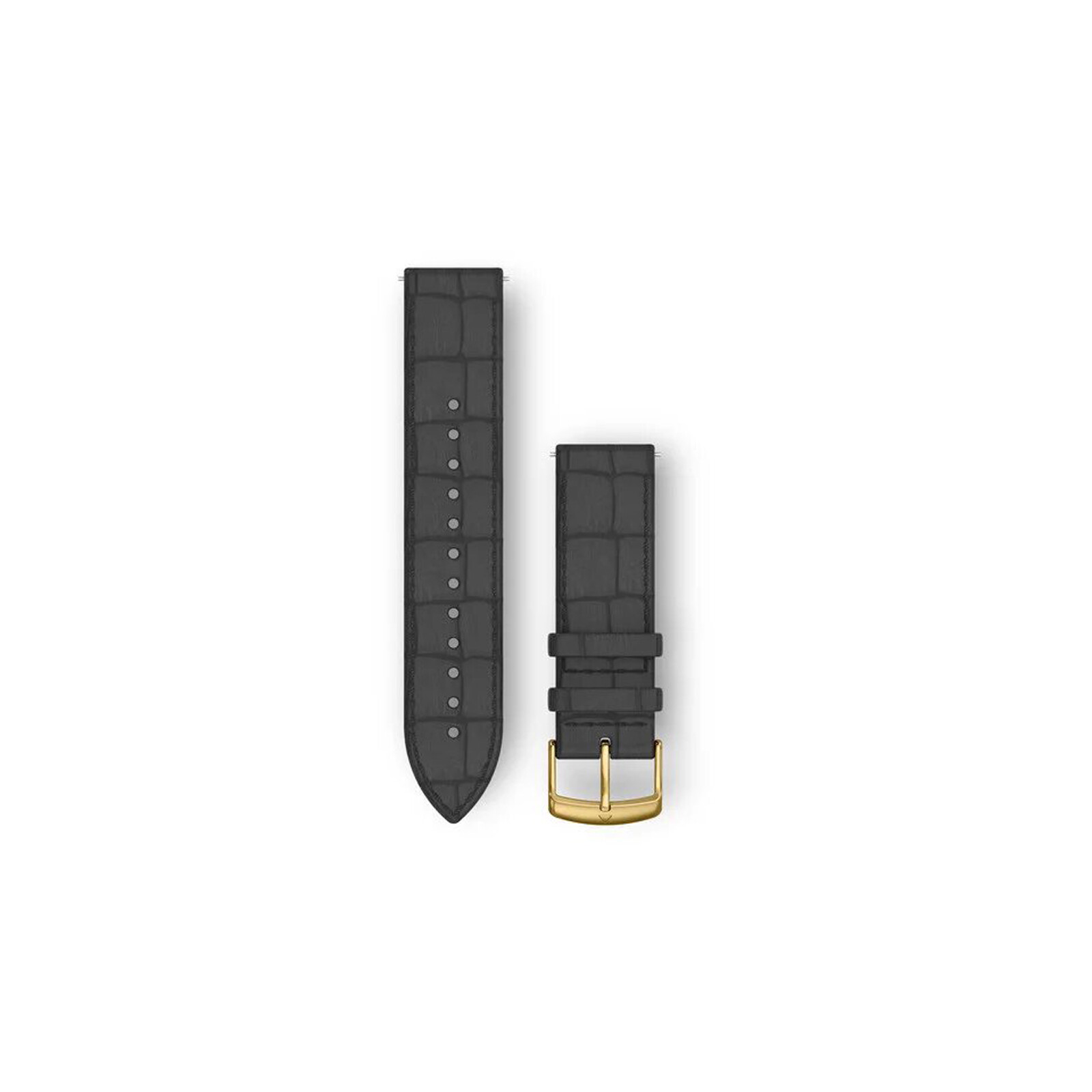 Garmin Uhrenarmband Vivomove 20mm Leder Schwarz Kroko