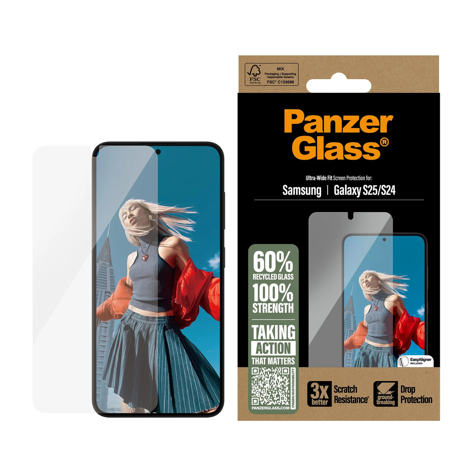 PanzerGlass® Screen Protector Samsung Galaxy S25