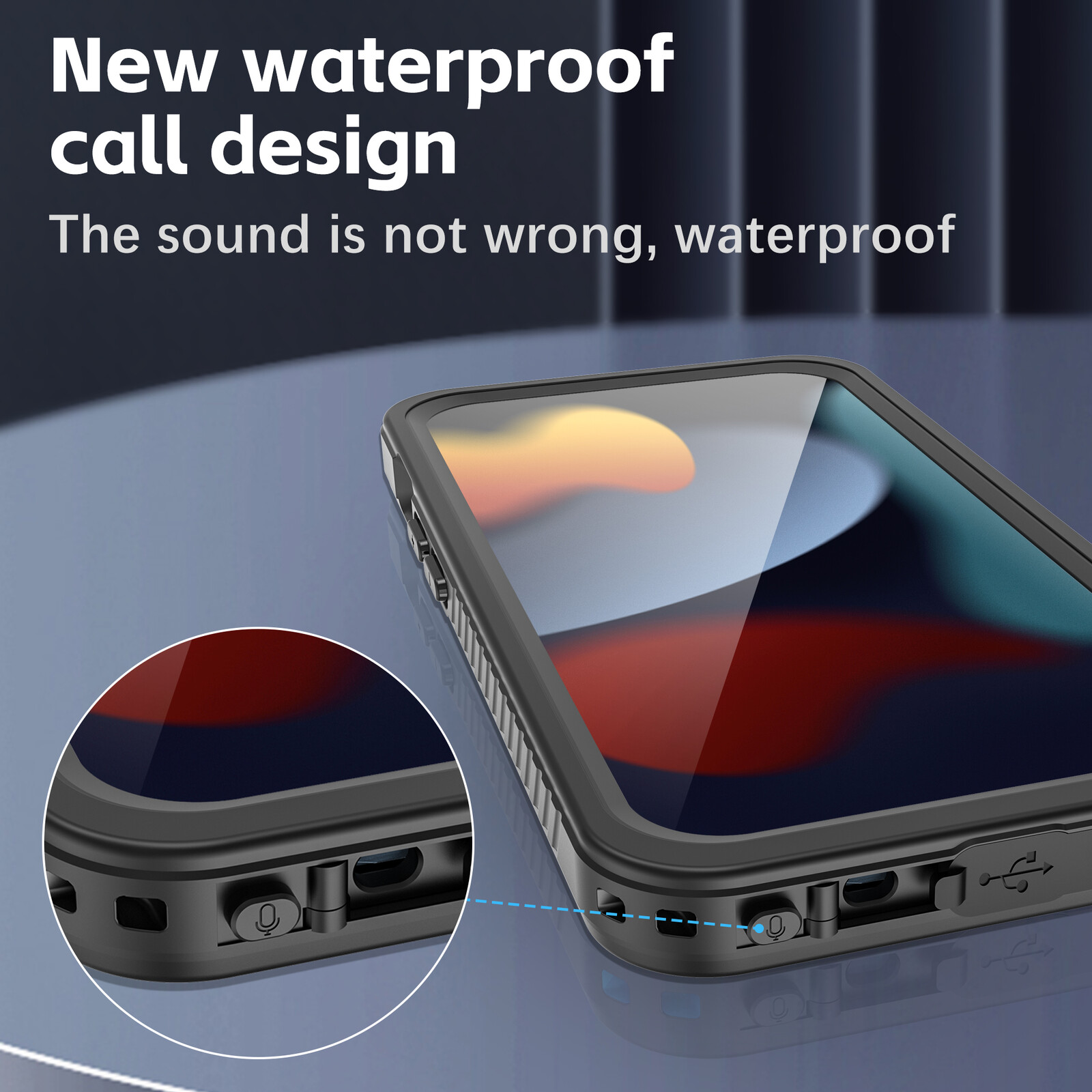 felixx IP68 Waterproof case Black - Apple iPhone 15 Pro