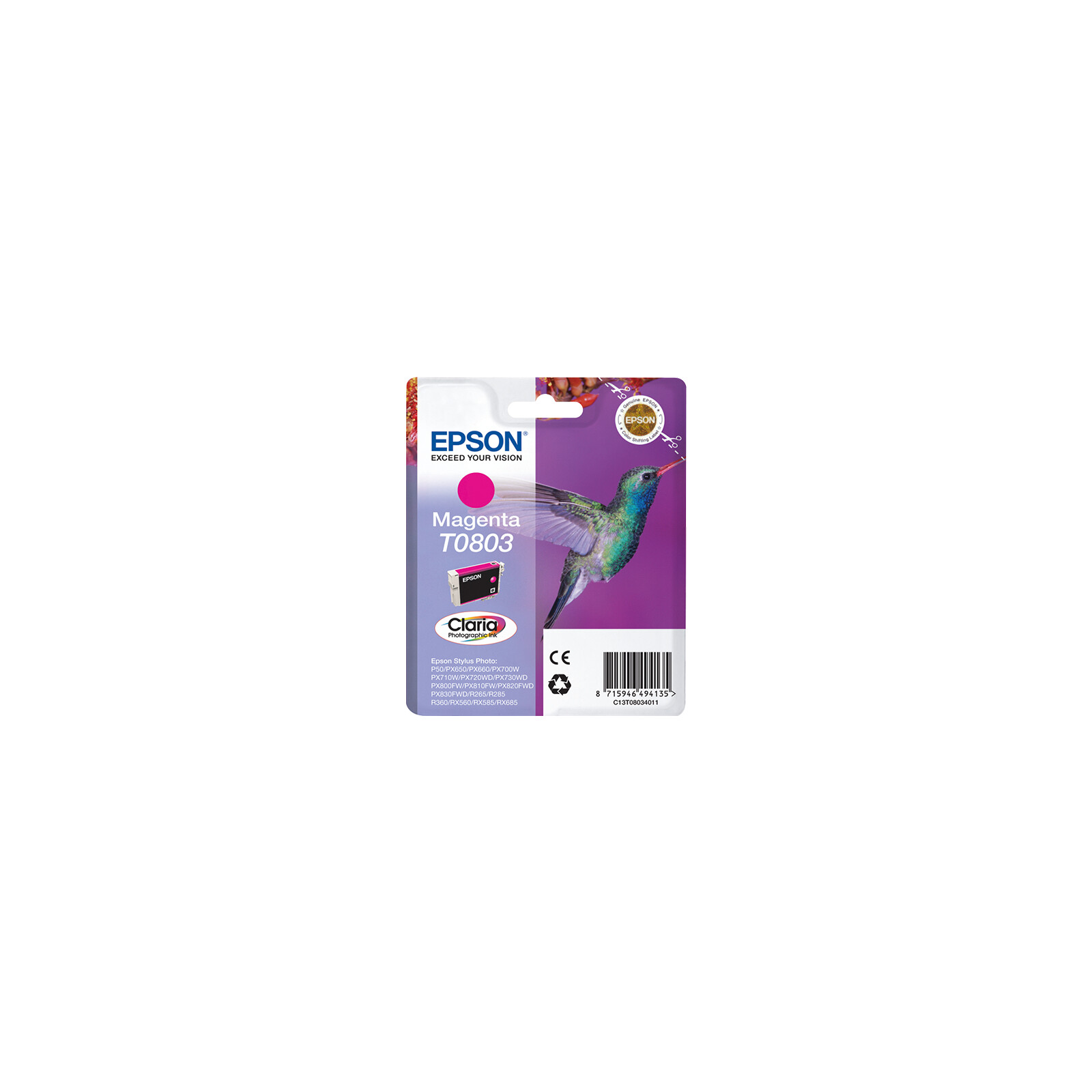 Epson T0803 Tinte Photo Magenta 7,4ml