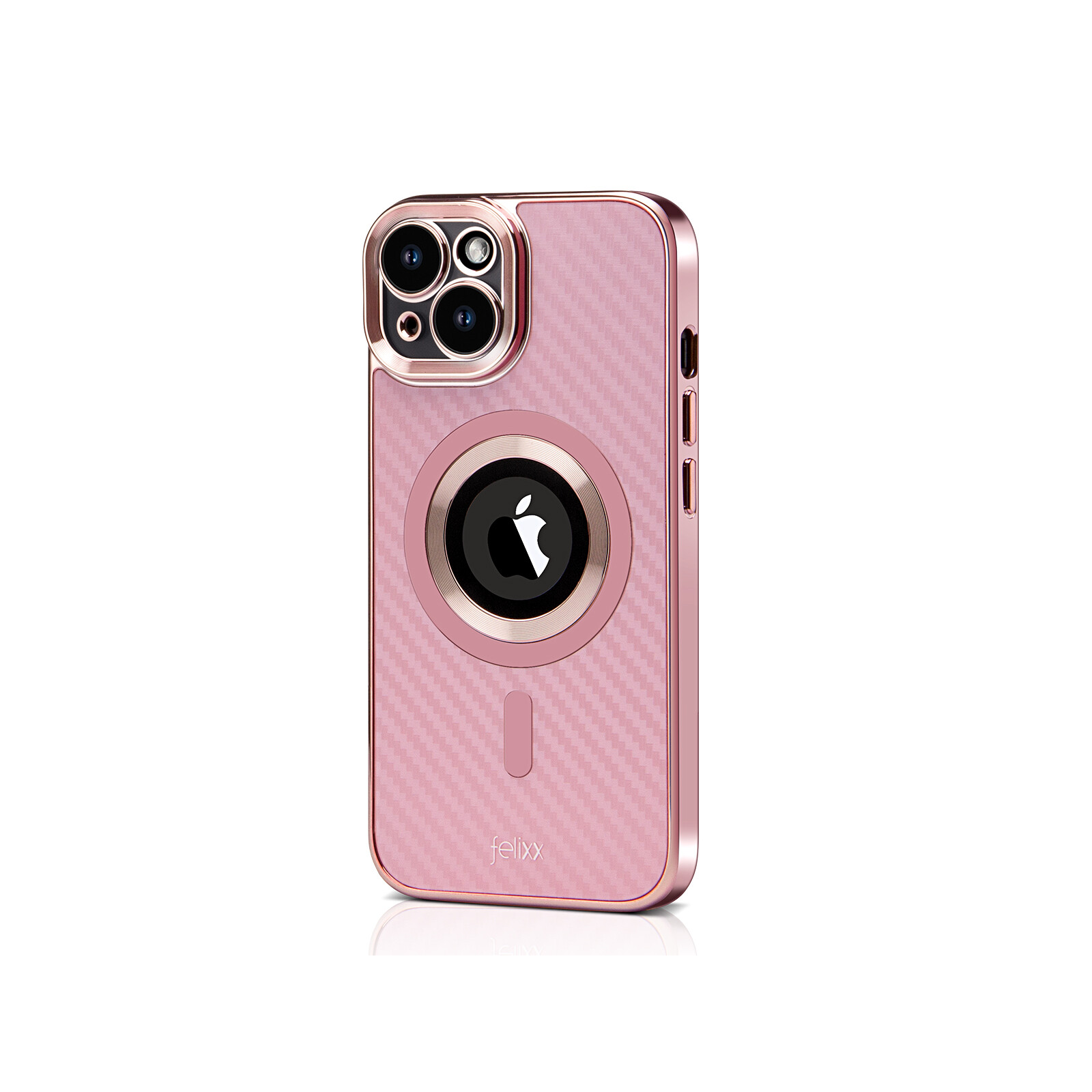 Felixx Back Carbon App iPhone 15 rose