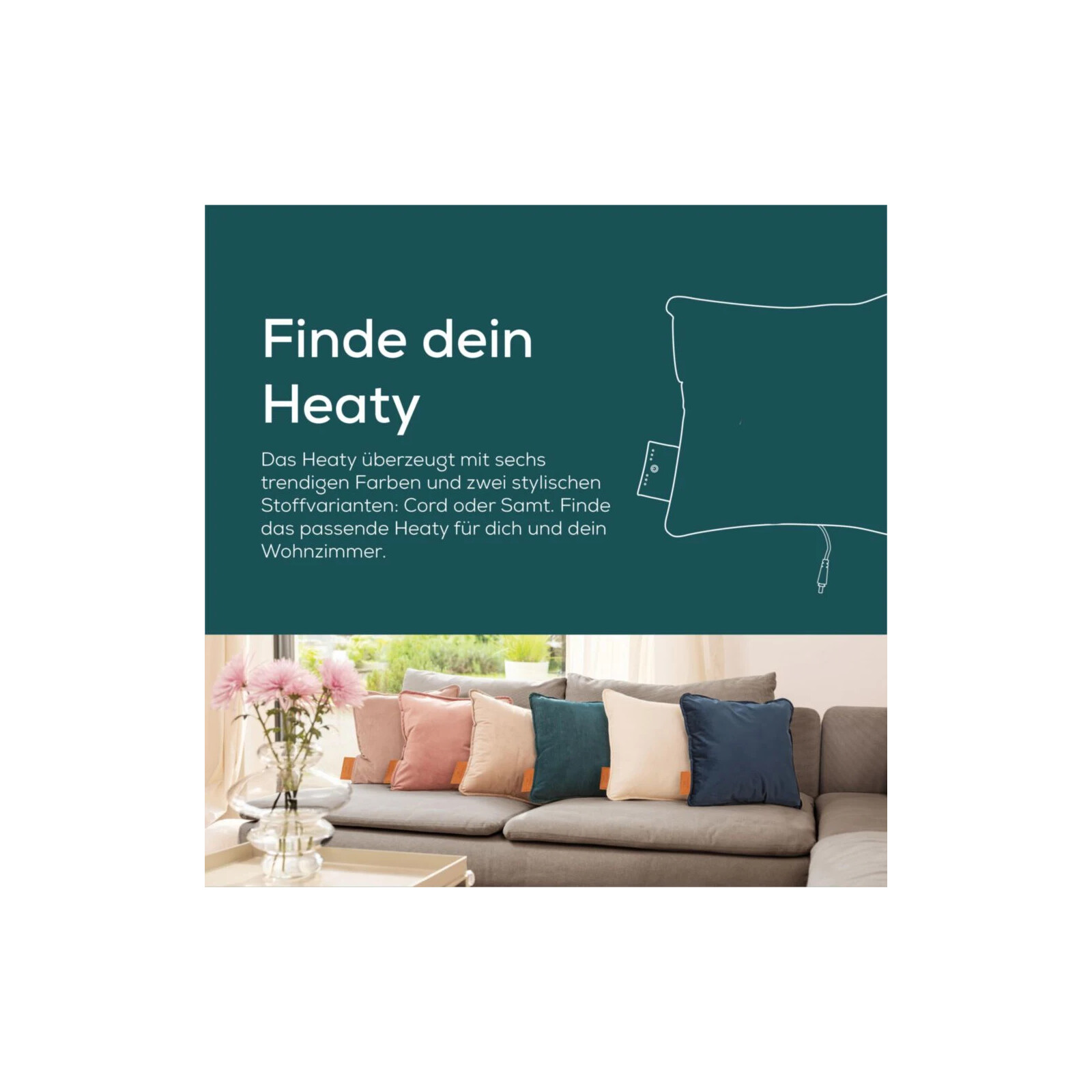 BEURER HK 77 Akku-Heizkissen celestial