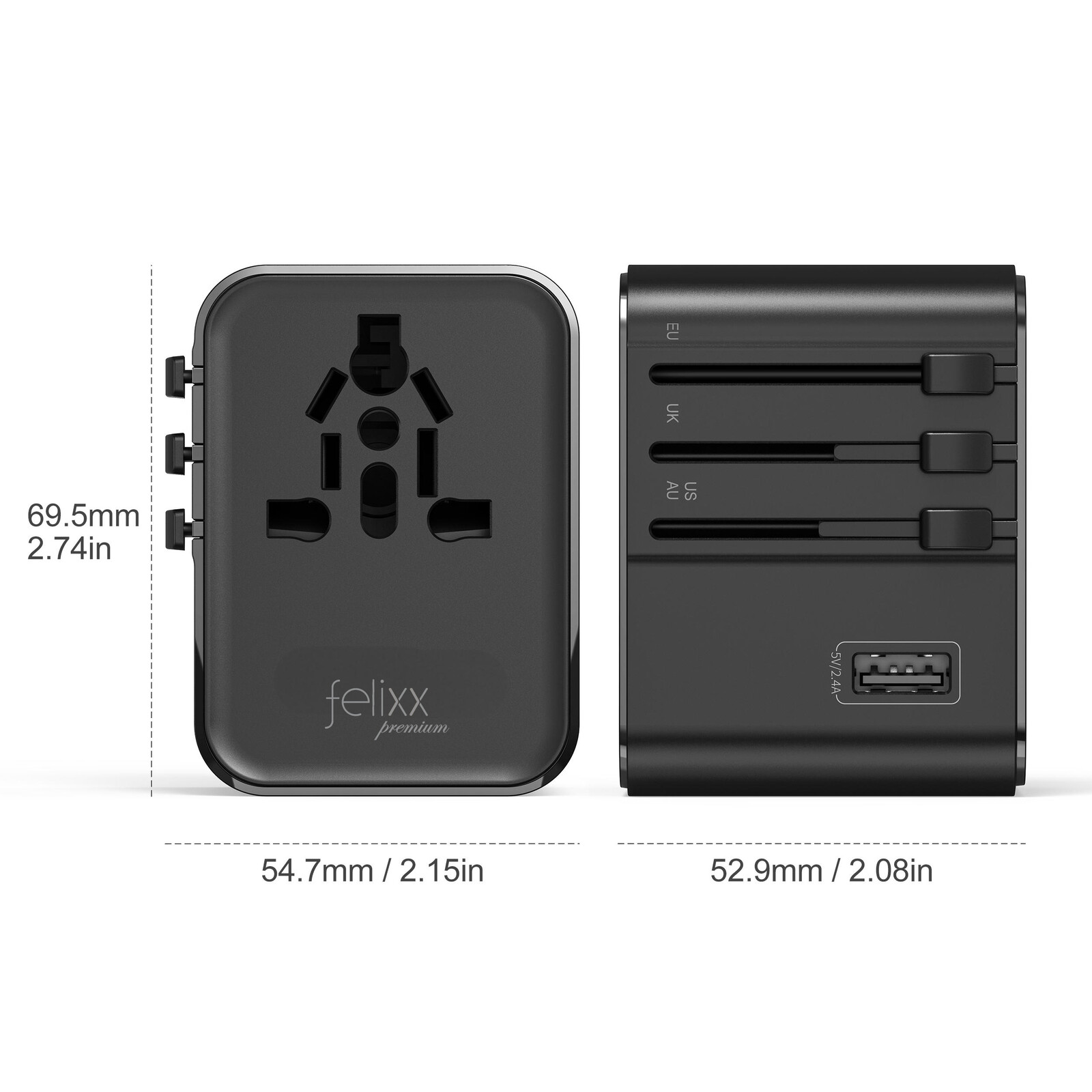 Felixx premium World Adapter 17W