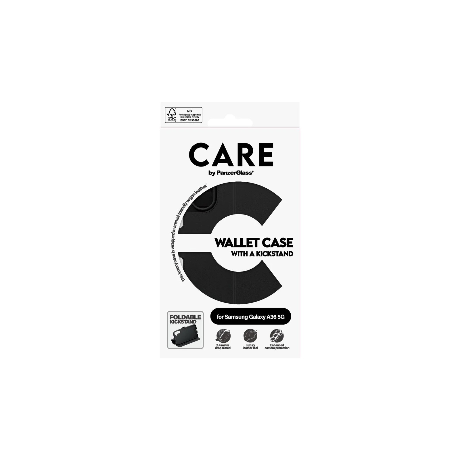 PanzerGlass CARE Wallet Case Kickstand Samsung Galaxy A36 5G