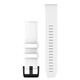 Garmin Quickfit Band 22mm Silikon wei&szlig; schwarz