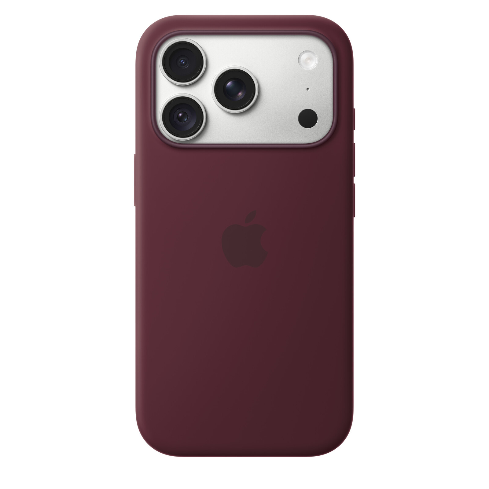 Apple iPhone 18 Pro Silikon Case mit MagSafe Burgundy