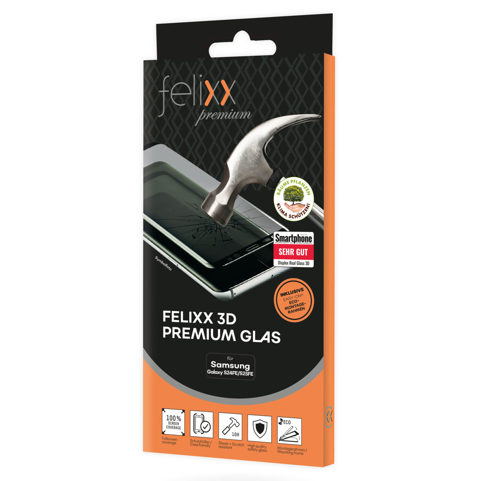 felixx 3D Premium-Glas Full Glue Samsung Galaxy S24 FE