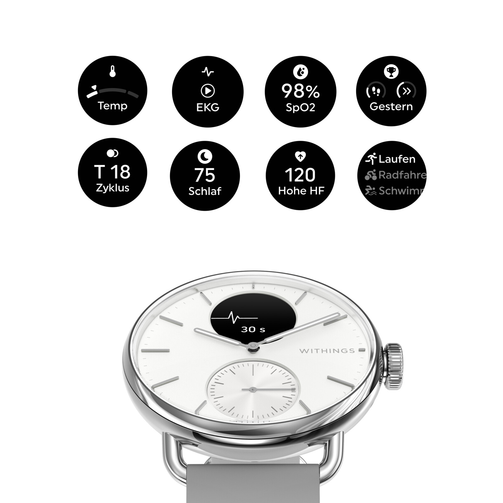 Withings Scanwatch 2 38mm wei&szlig;