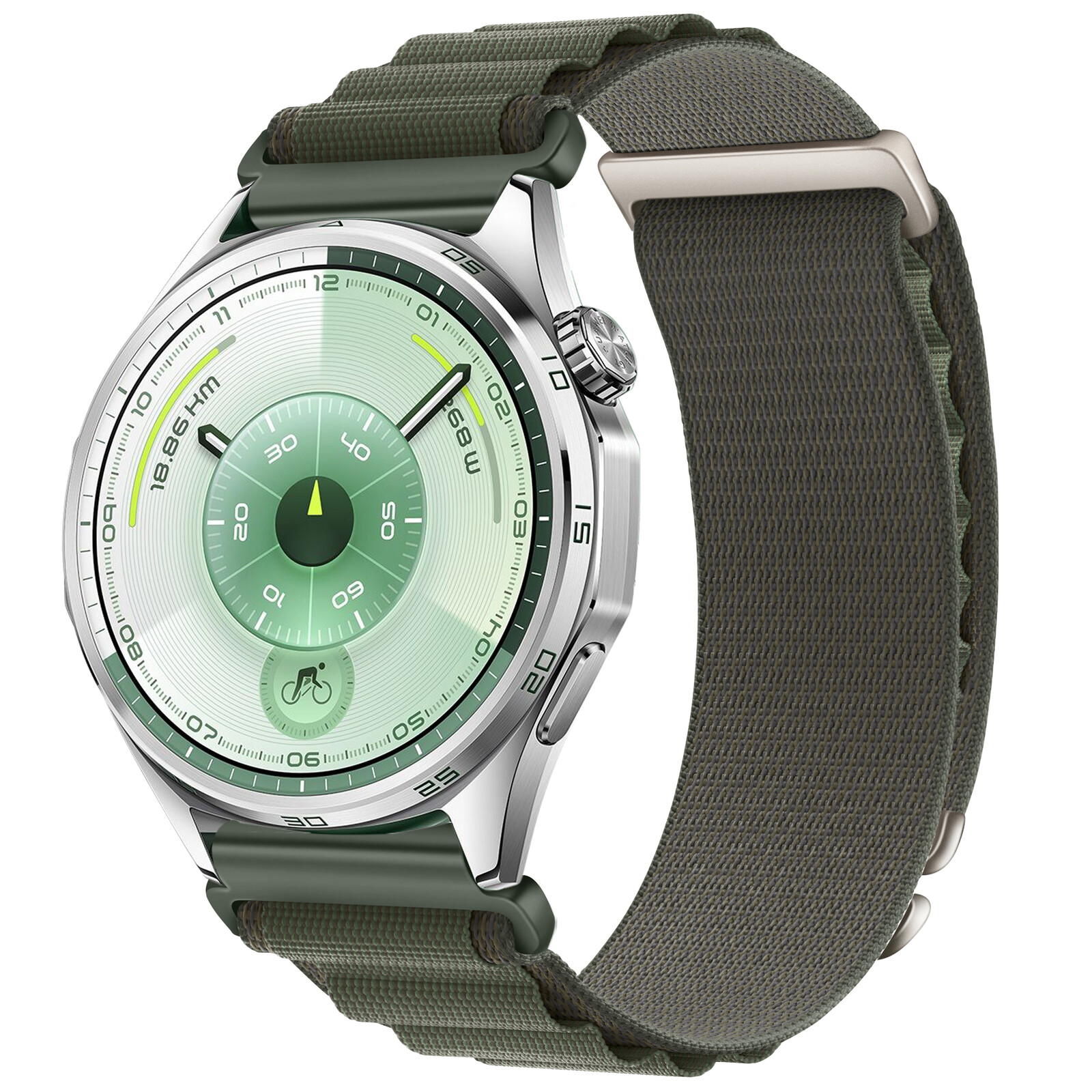 Felixx Smartwatcharmband Nylon Dark Oliv Green-Universal 22mm
