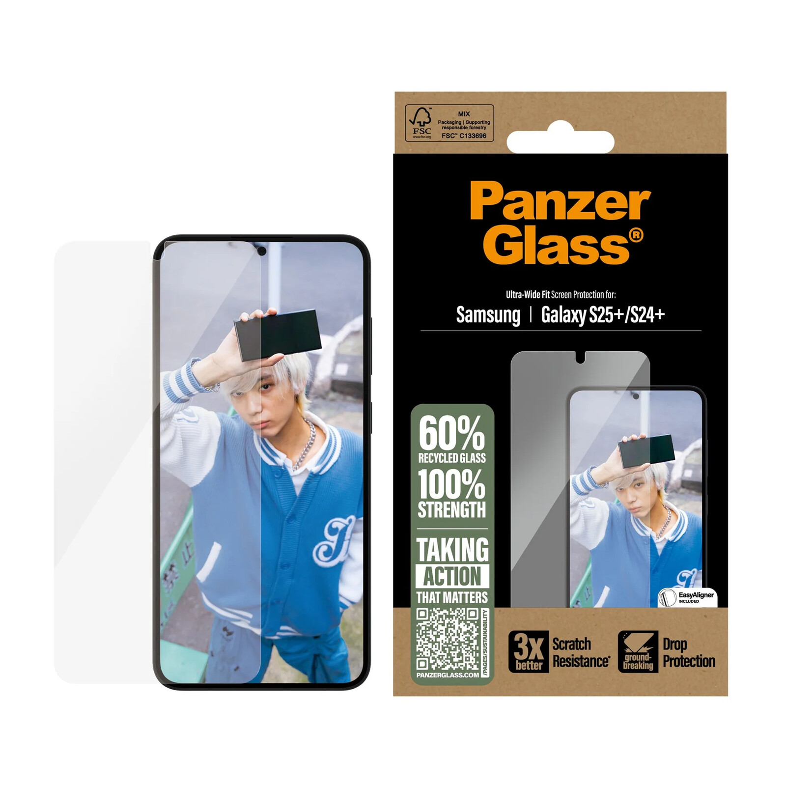 PanzerGlass® Screen Protector Samsung Galaxy S25 Plus