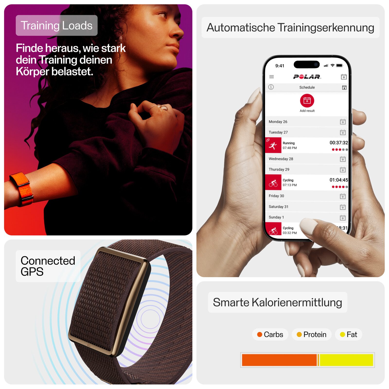 Polar Loop Tracker ohne Display Brown Copper