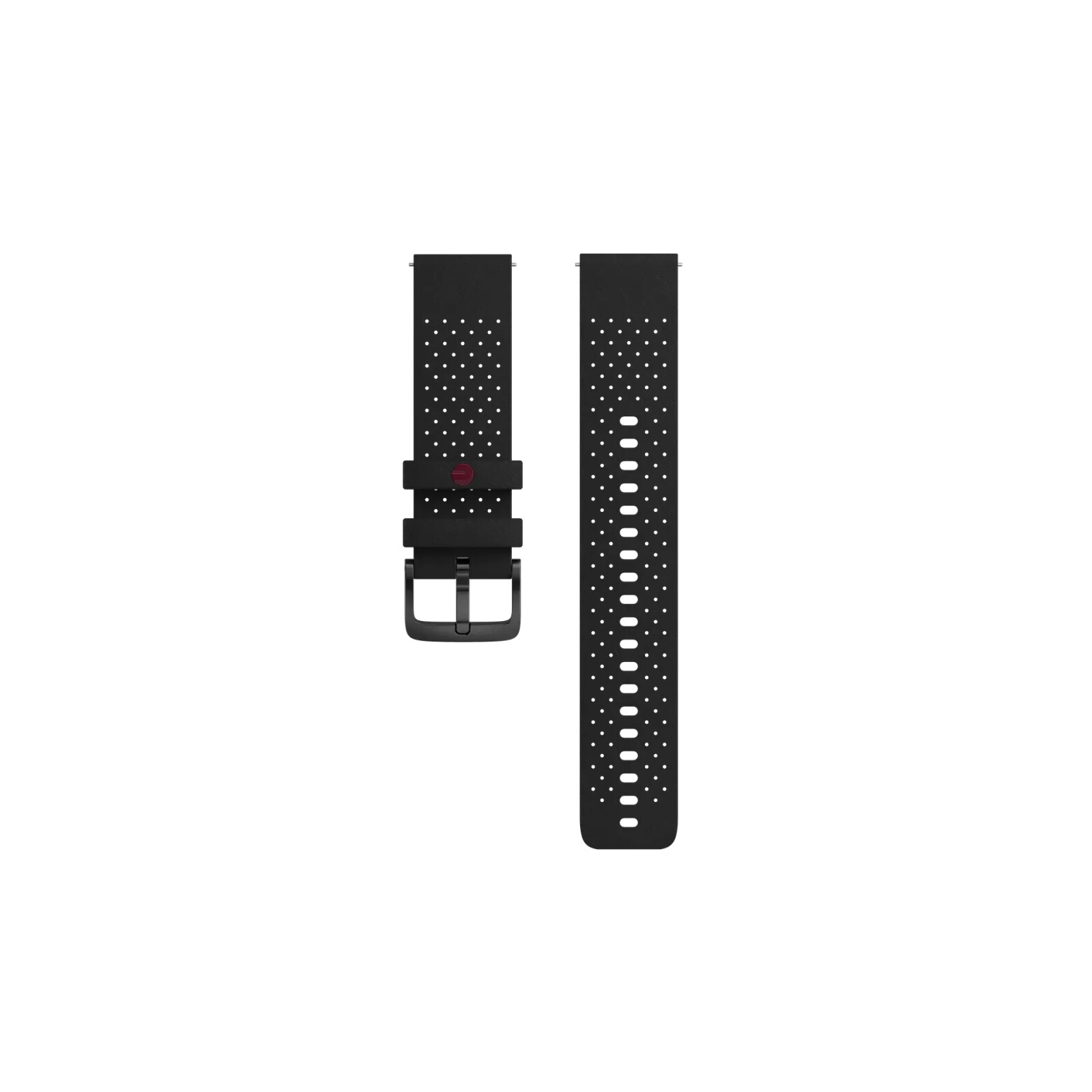 Polar Armband 22mm Silikon S-L black/grey
