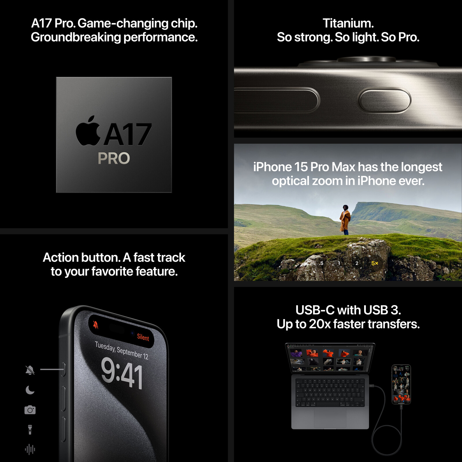 Apple iPhone 15 Pro 128GB Natural Titanium