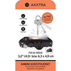 Axxtra 3,2" 6,3 x 4,9cm Displayschutzfolie