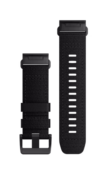 Garmin Quickfit Band 26mm Nylon schwarz schwarz