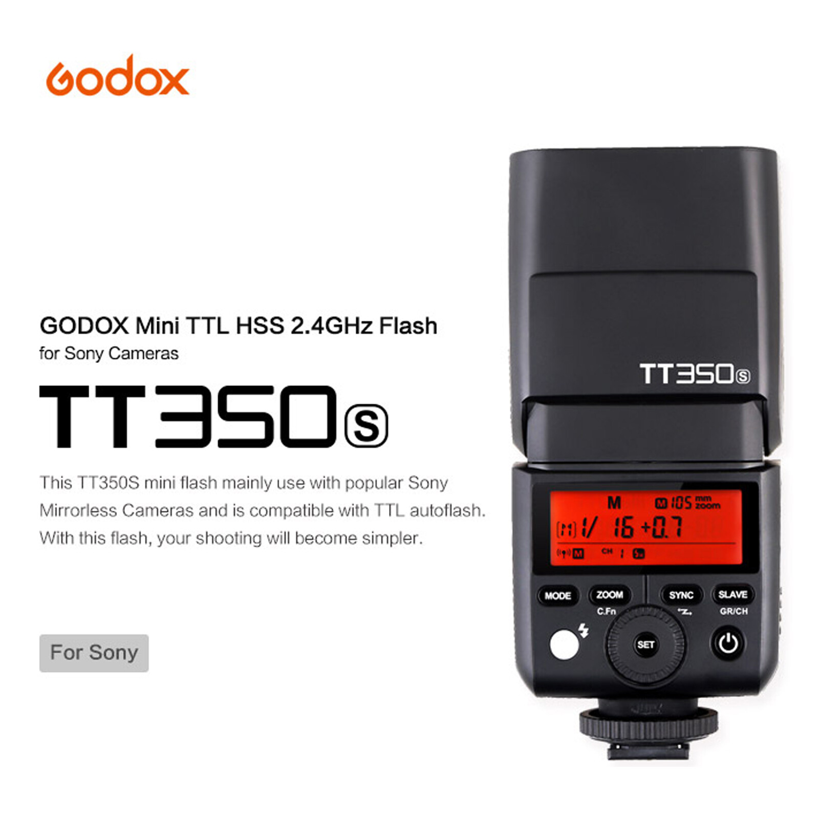 GODOX TT350S Blitz Sony