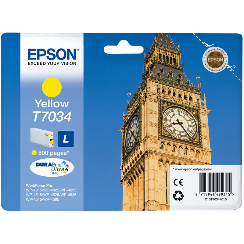 Epson T7034L Tinte Yellow 9,6ml