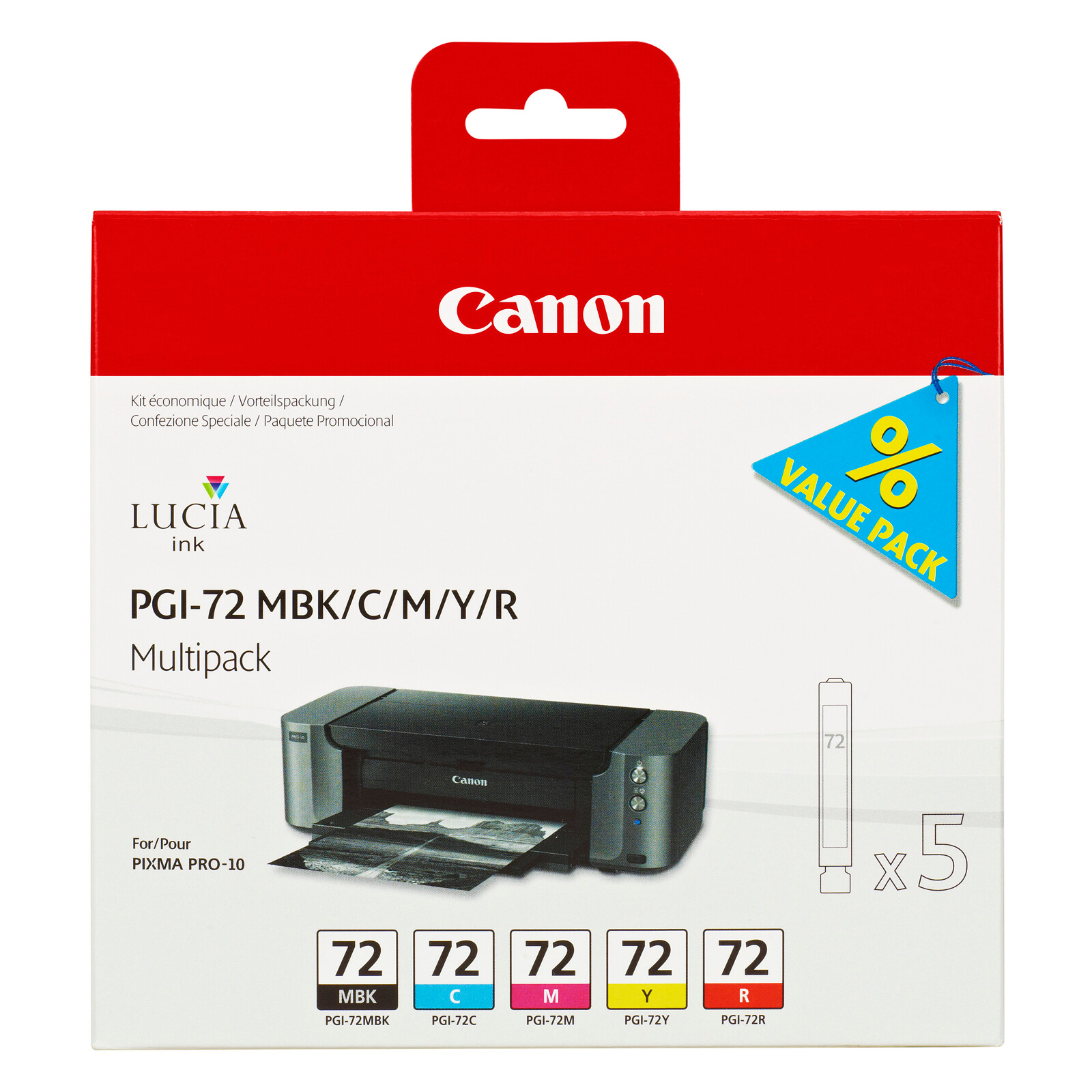 Canon PGI 72 Multi Pack MBK/C/M/Y/R