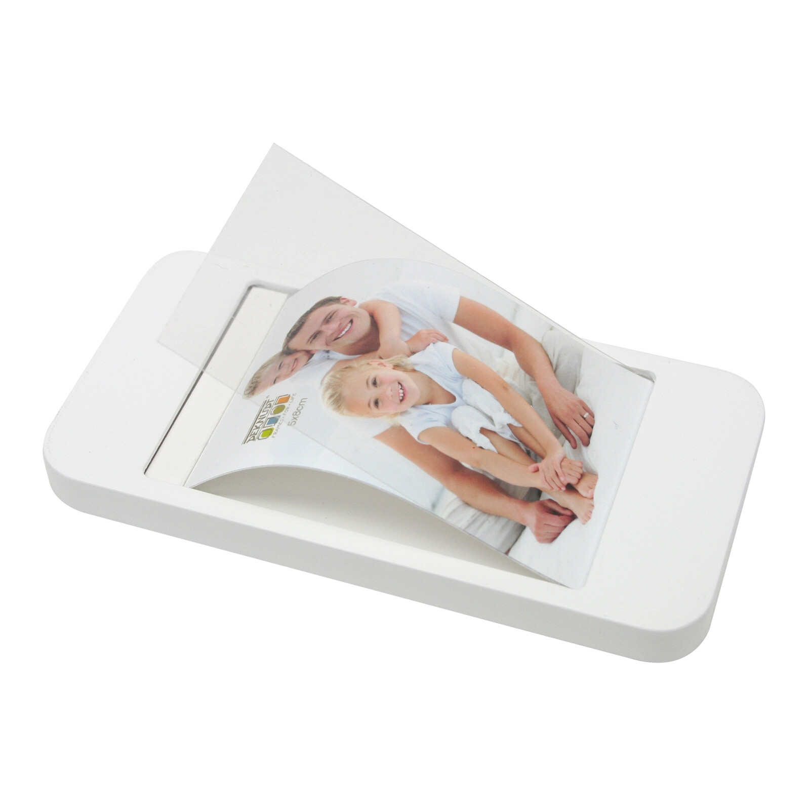 Bilderrahmen Deknudt 10x15cm Mobilfunk Kunststoff weiß S66RL