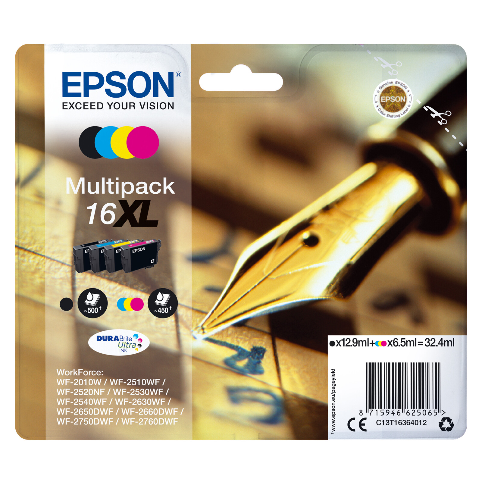 Epson 16XL T1636 Tinte Multipack