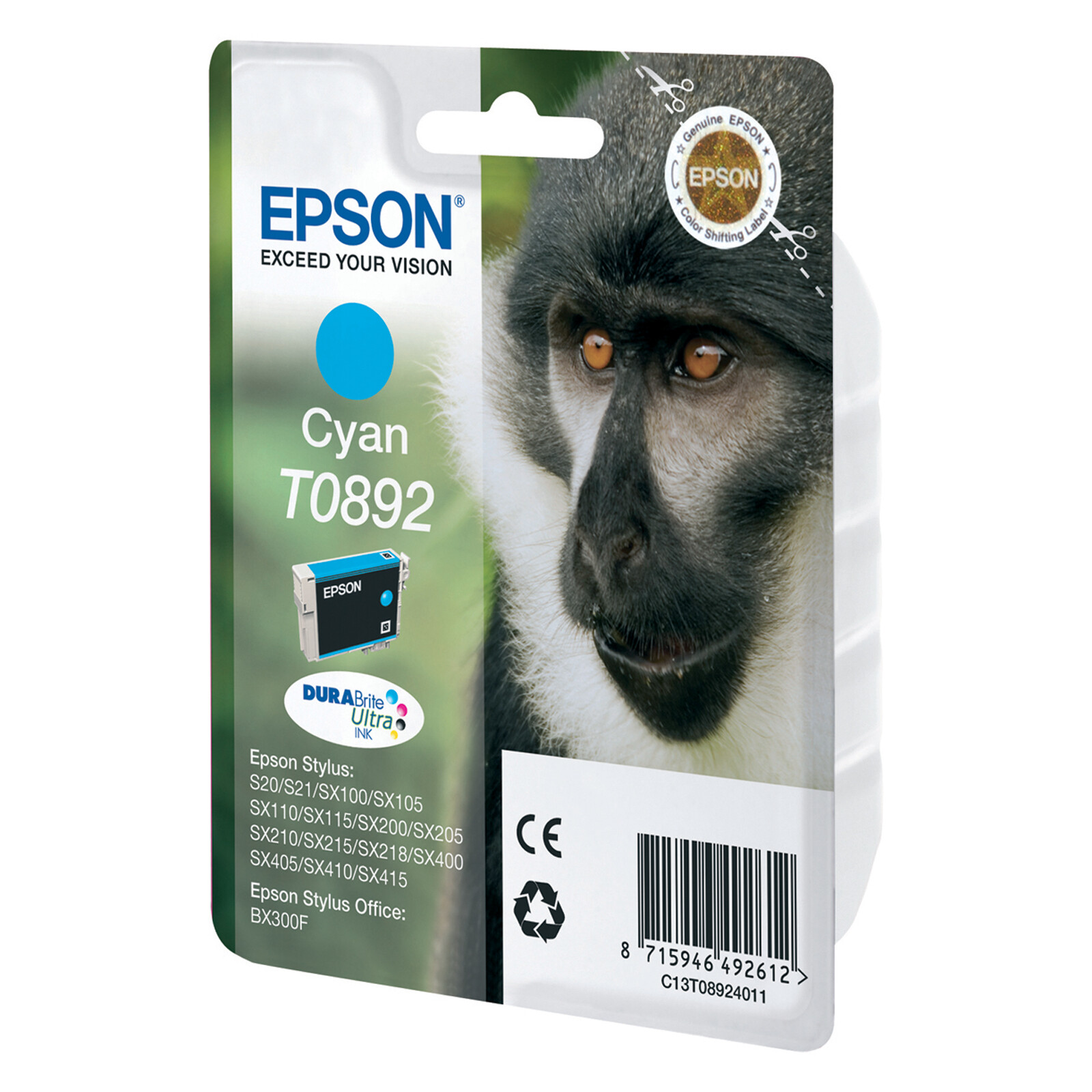 Epson T0892 Tinte Cyan 3,5ml