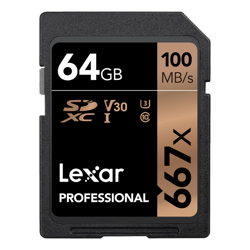 Lexar SDXC 64GB Professional UHS 1 U3 100Mb/s