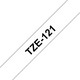 Brother TZE121 Schriftband transparent/schwarz 9mm