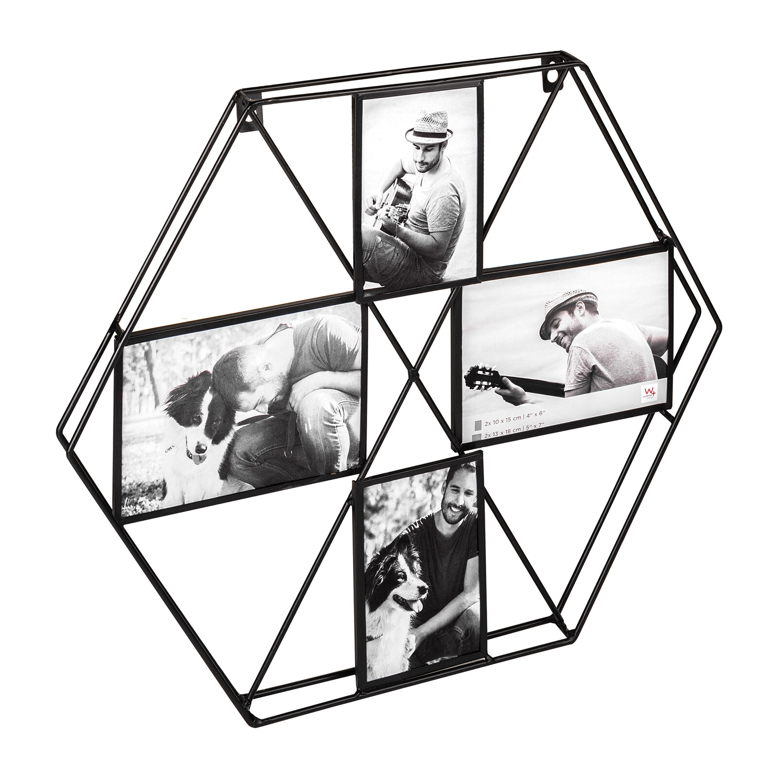 Vincent Metall-Dekogestell für 4 Fotos