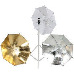 walimex Blitz-und Schirmhalter-Set, 4tlg. walimex Blitz-und Schirmhalter-Set, 4tlg.