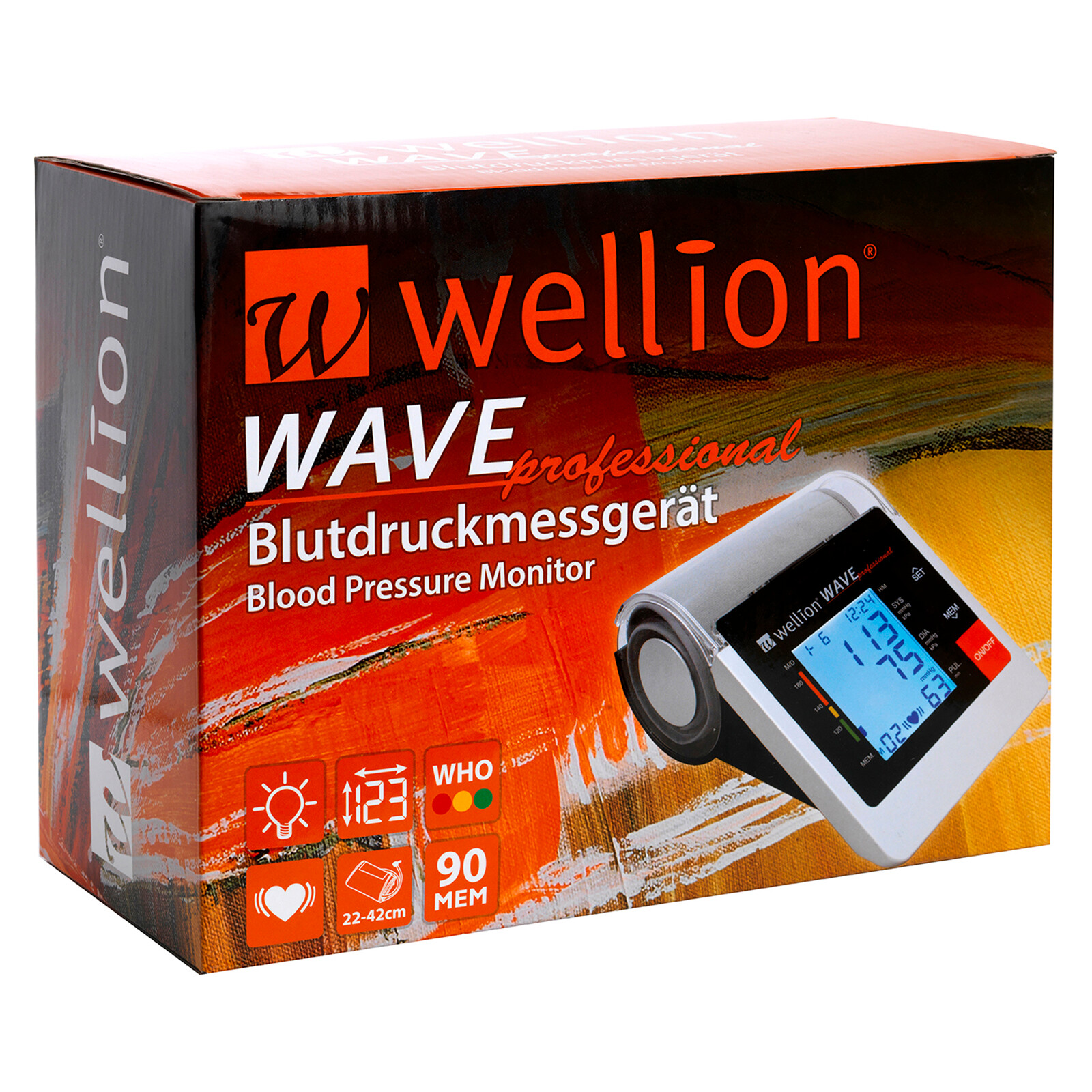Wellion Wave Professional Blutdruckmessgerät Oberarm