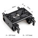 SmallRig Montageplatte mit 15mm-Rodklemmen 