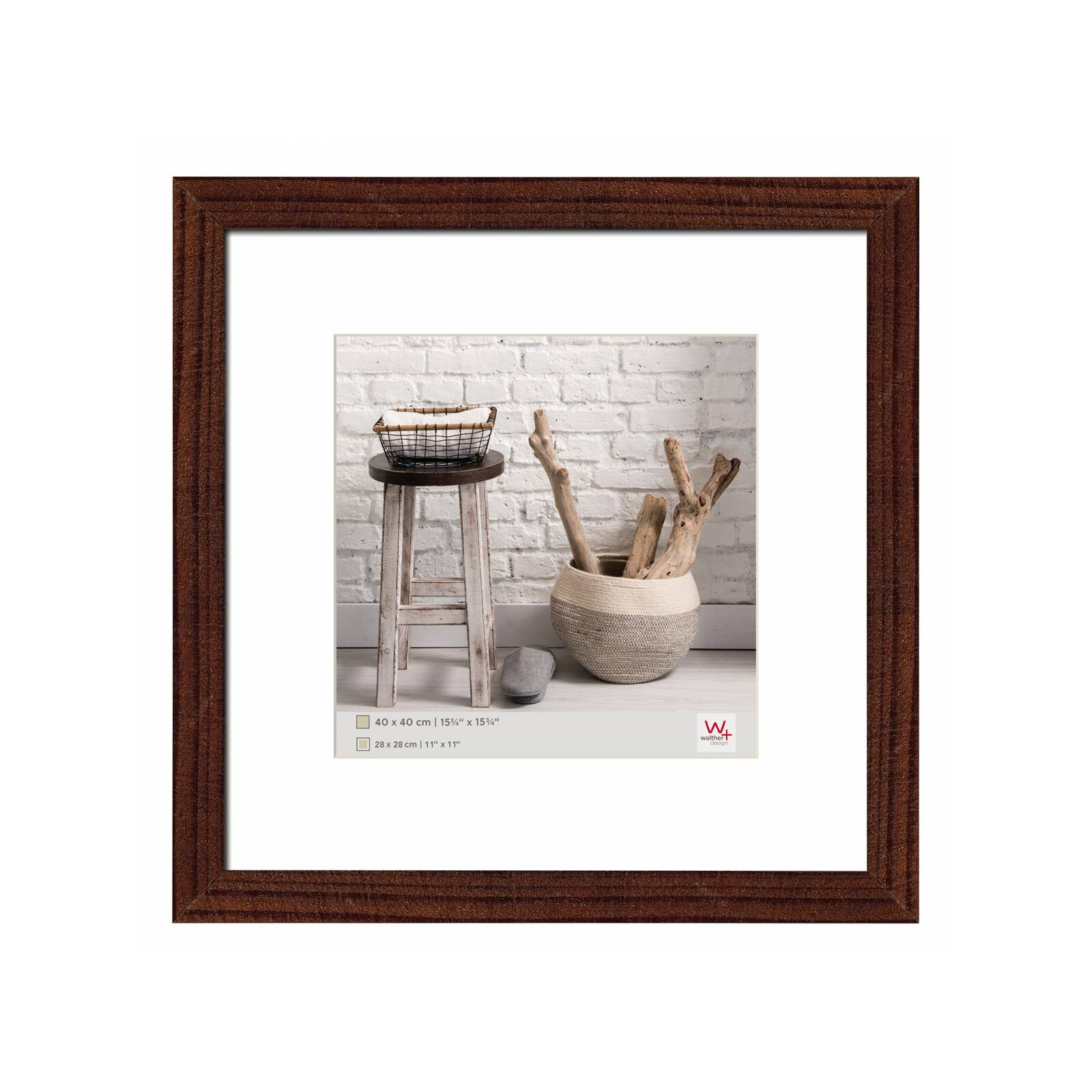 Home 40x40 Holz nussbaum